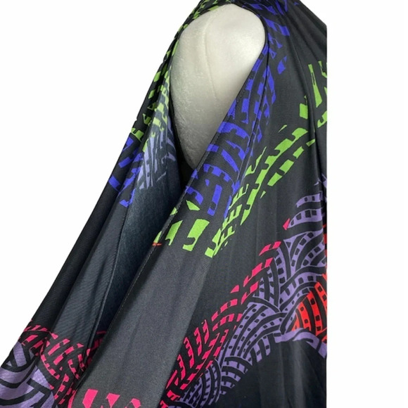 NWT Nine West Colorful Cold Shoulder Dress Size 8 - Picture 3 of 7